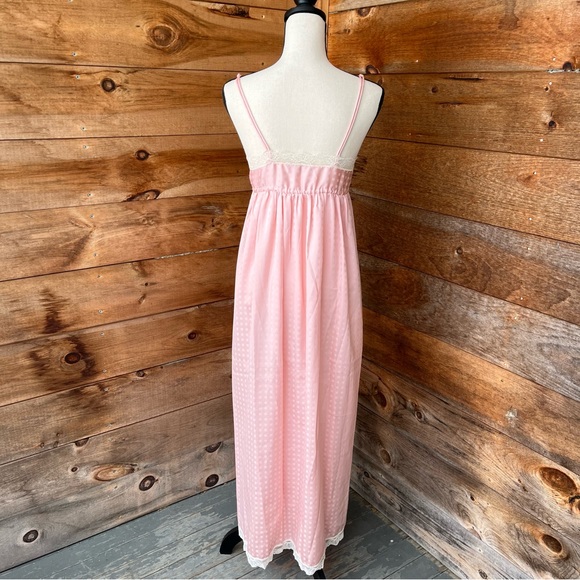 Vintage Eighties Pale Pink Givenchy Negligee Spaghetti Straps Lace Trim - Picture 11 of 13